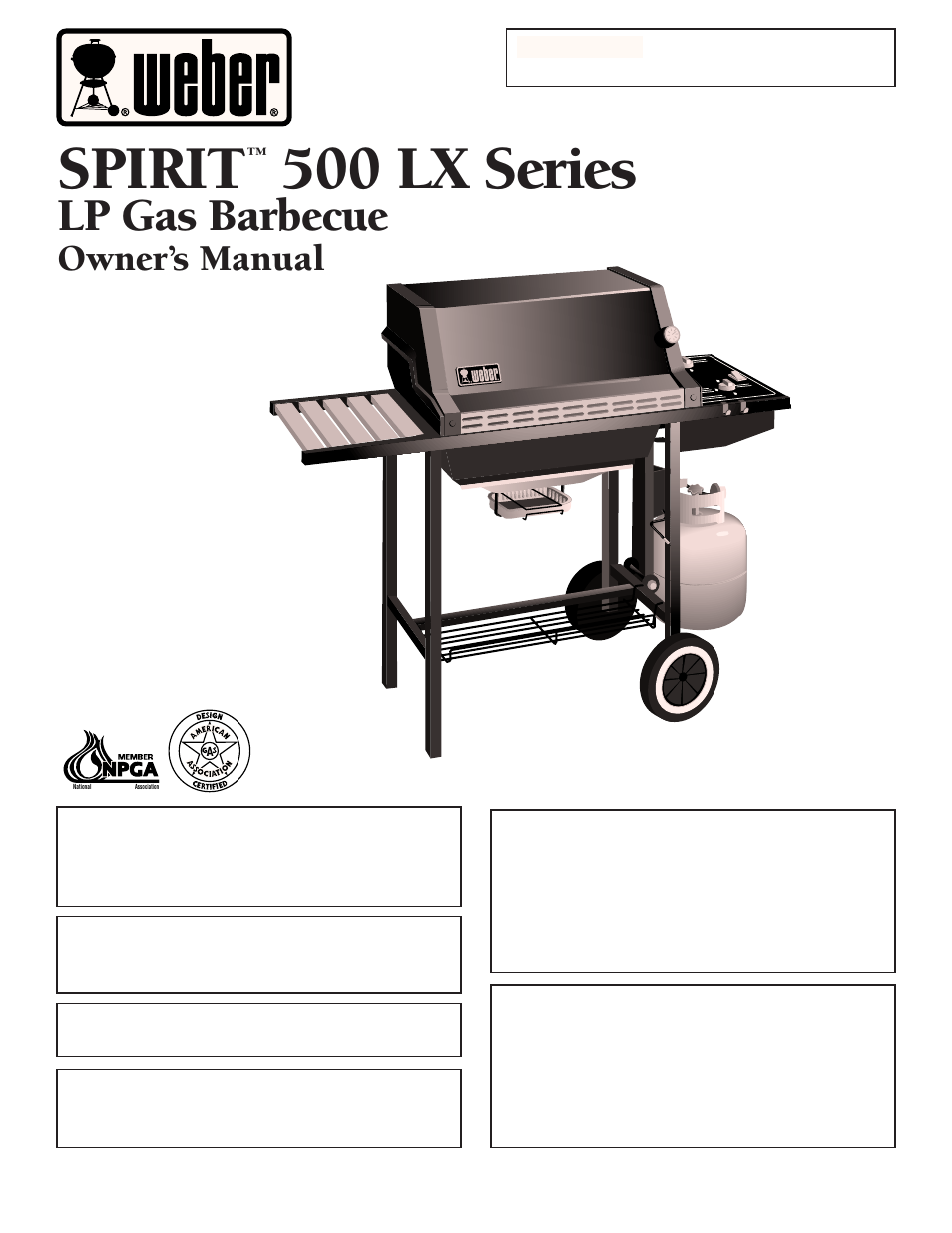 weber 500 LX Series User Manual | 36 pages