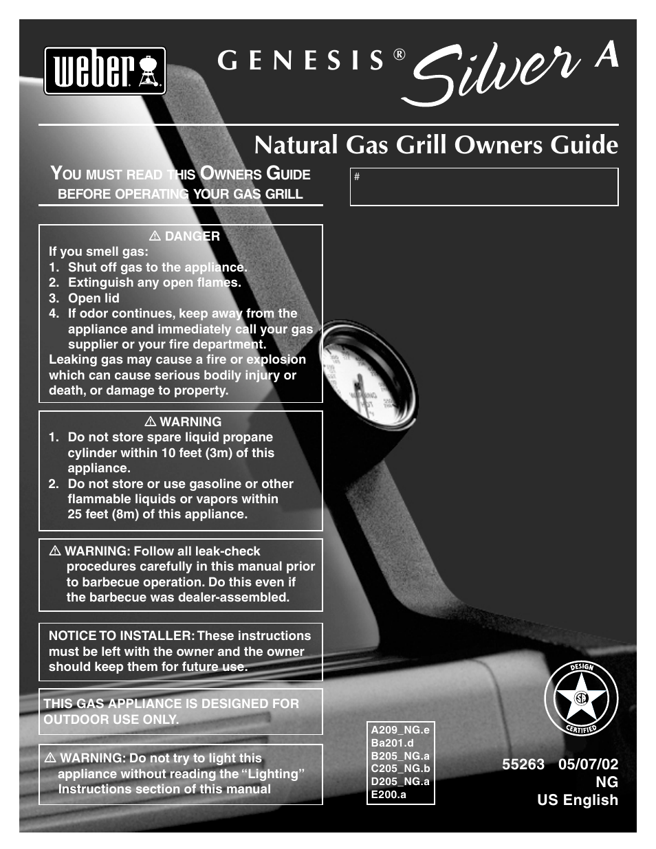 weber Genesis Silver A 55263 User Manual | 25 pages