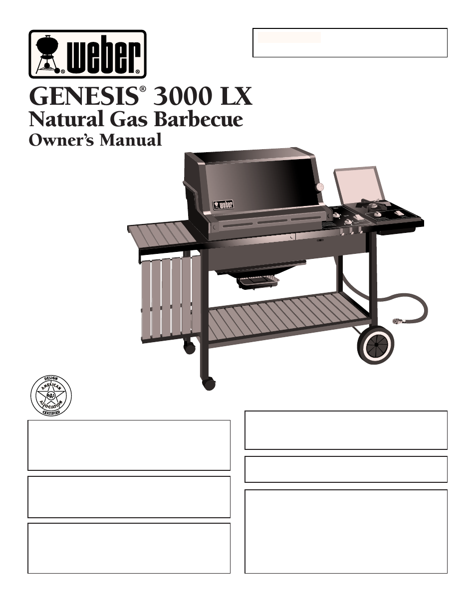 weber 3000 LX User Manual | 36 pages