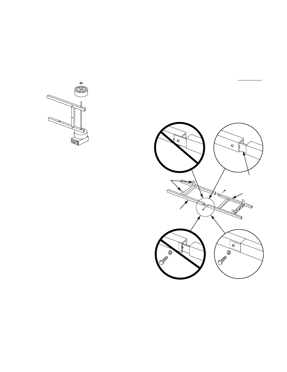 Assemble wheels, Assemble frame, Step 2 assemble wheels | Step 3 assemble frame | weber 3000 LX User Manual | Page 10 / 36