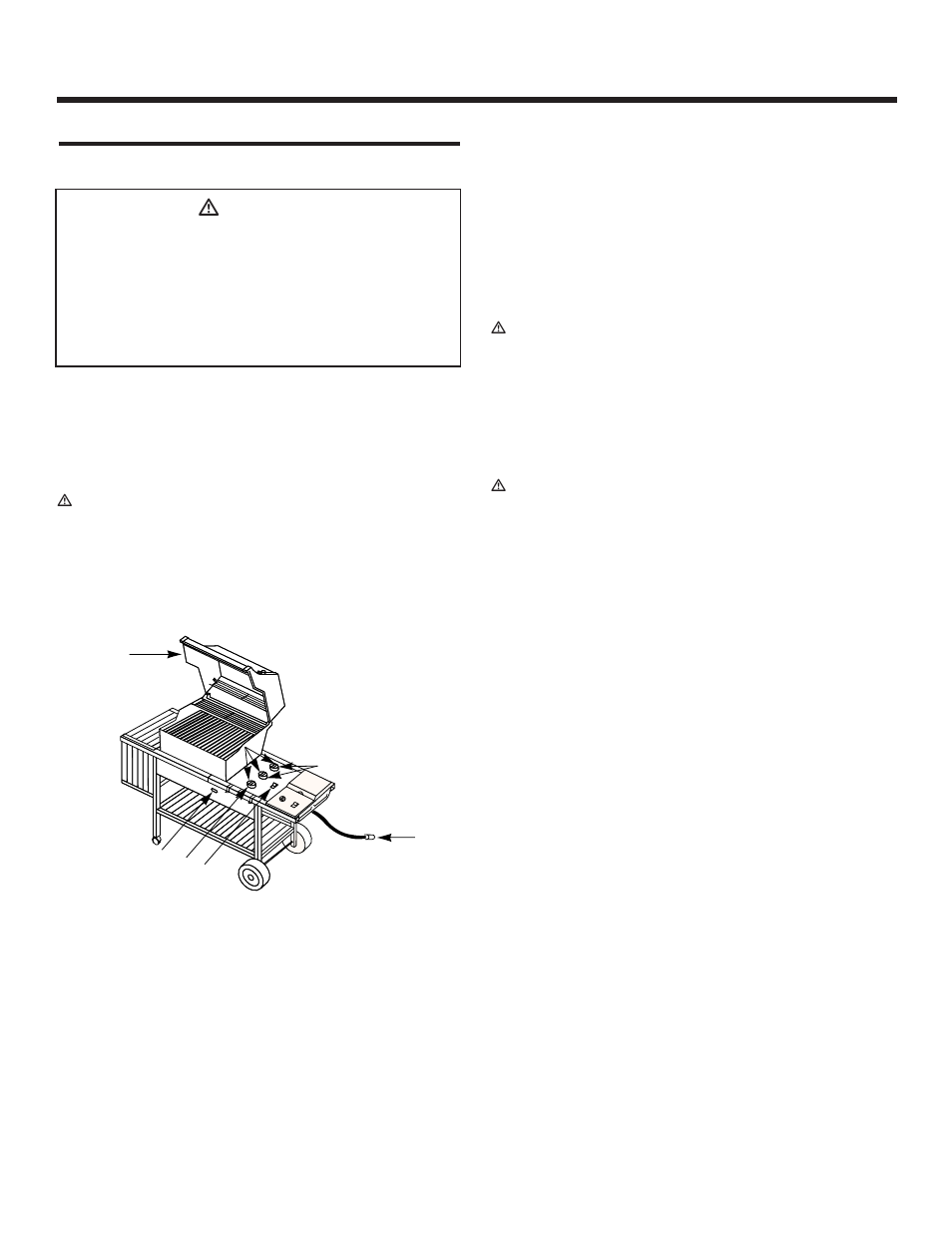 Operating instructions, Lighting, Crossover ignition system | To extinguish, Ƽdanger | weber 3000 LX User Manual | Page 23 / 36