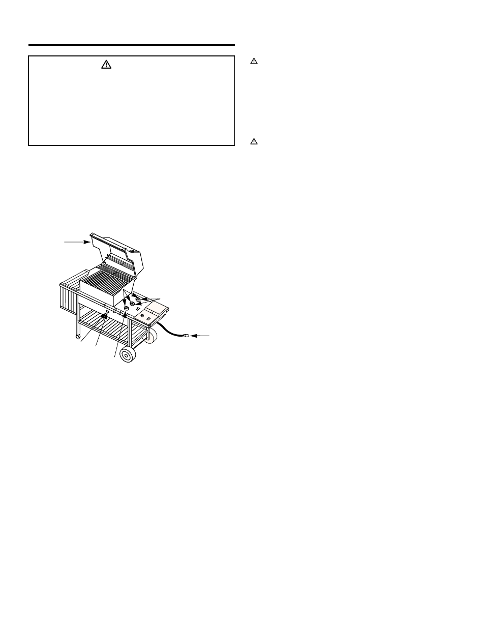 Manual lighting, To extinguish, Ƽdanger | weber 3000 LX User Manual | Page 24 / 36