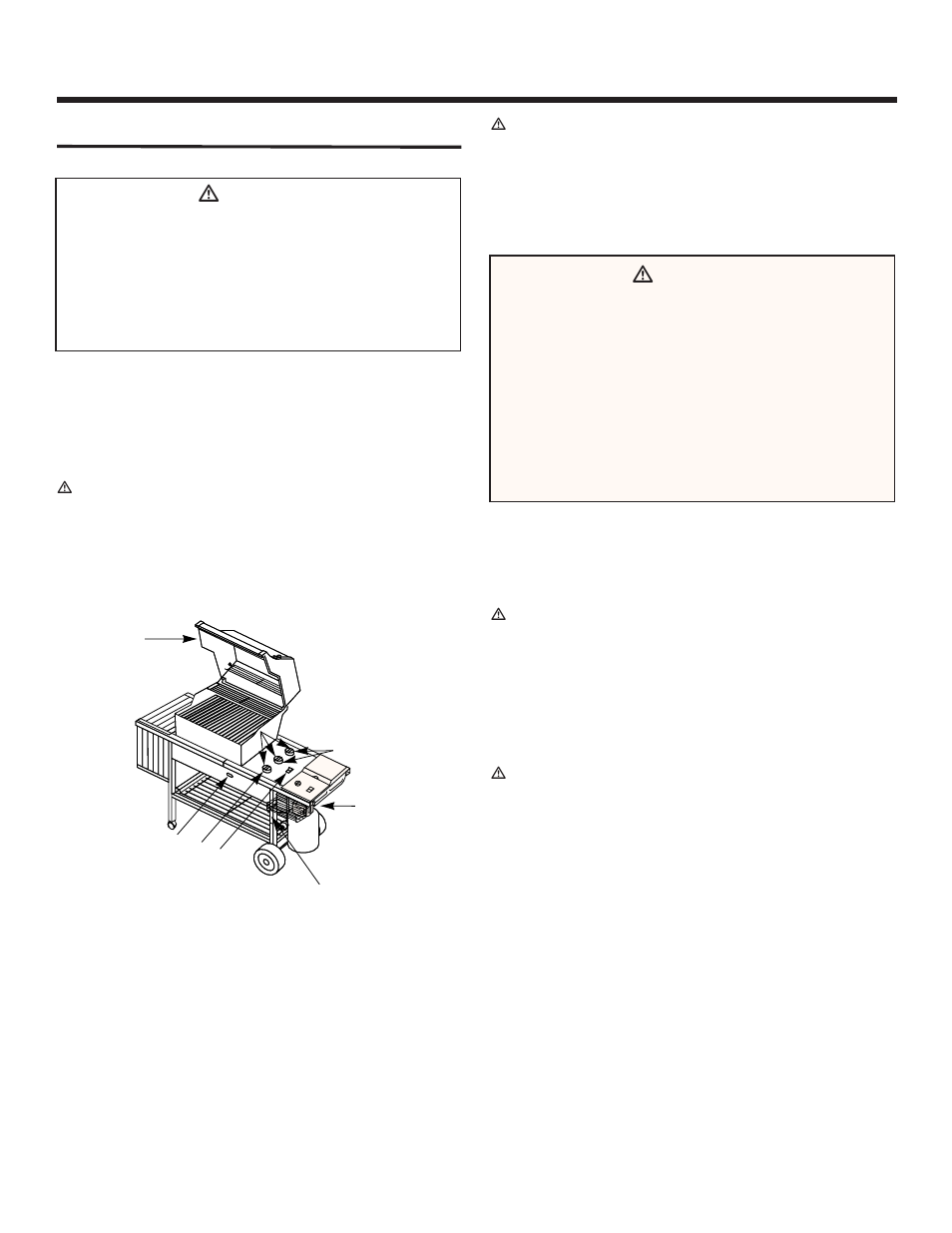 Operating instructions, Lighting, Crossover ignition system | To extinguish, Ƽdanger | weber 3200 User Manual | Page 24 / 40