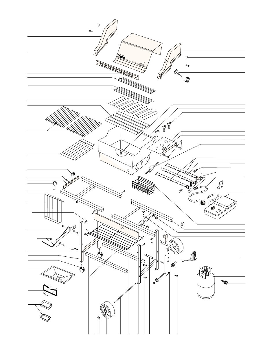 Parts list | weber 3200 User Manual | Page 38 / 40