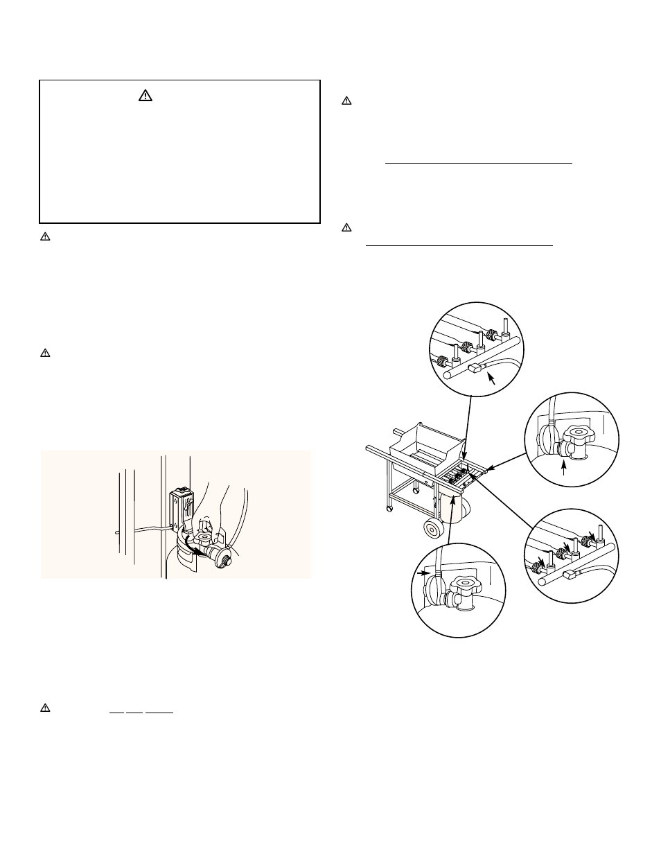 Check for gas leaks, Ƽdanger | weber 1200 User Manual | Page 18 / 36