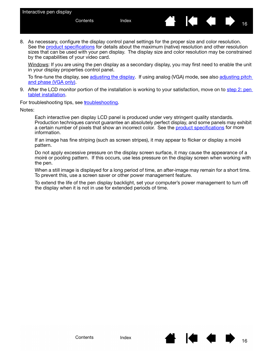 Wacom DTU-2231 User Manual | Page 16 / 88
