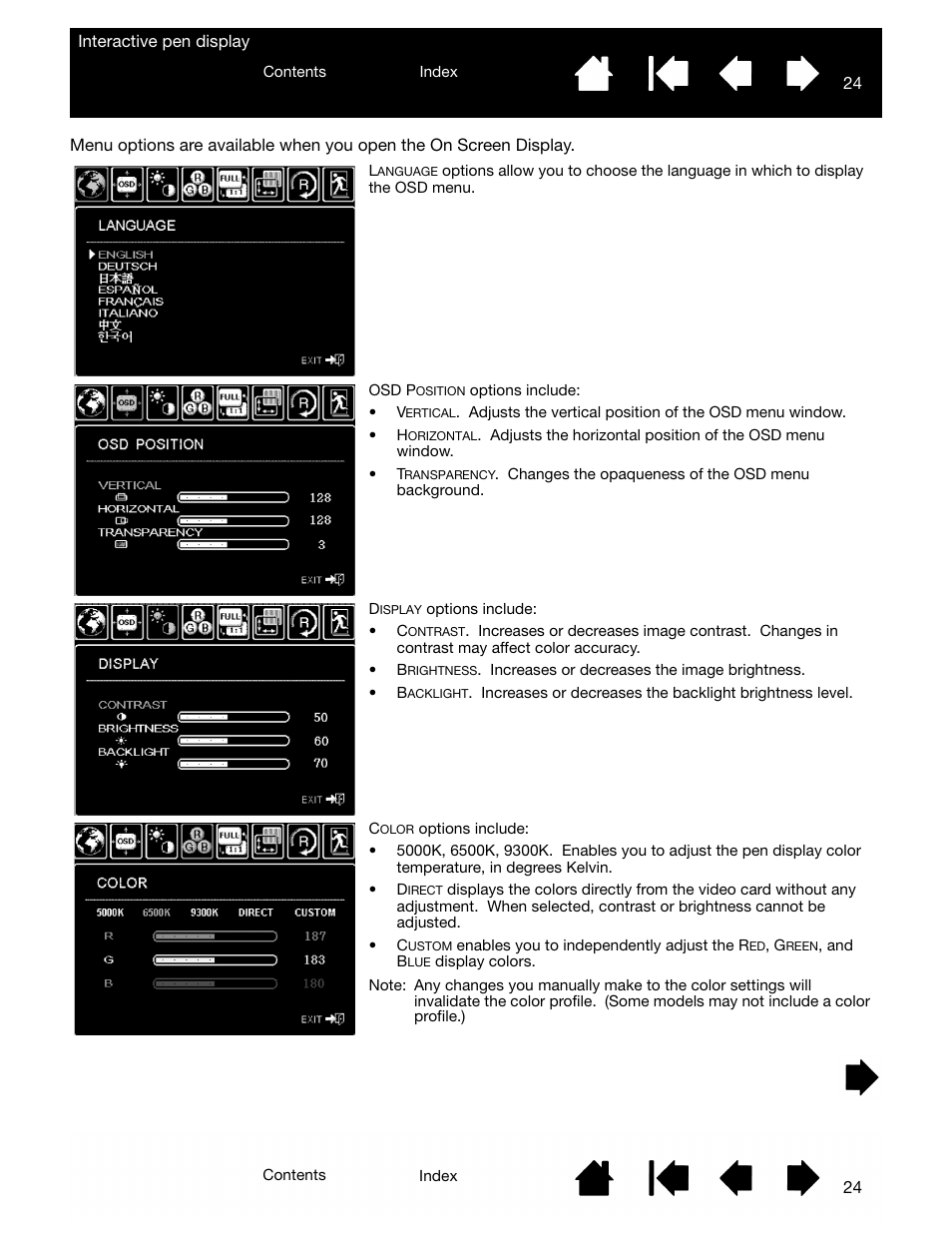 Wacom DTU-2231 User Manual | Page 24 / 88