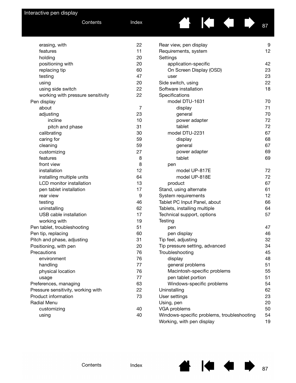 Wacom DTU-2231 User Manual | Page 87 / 88