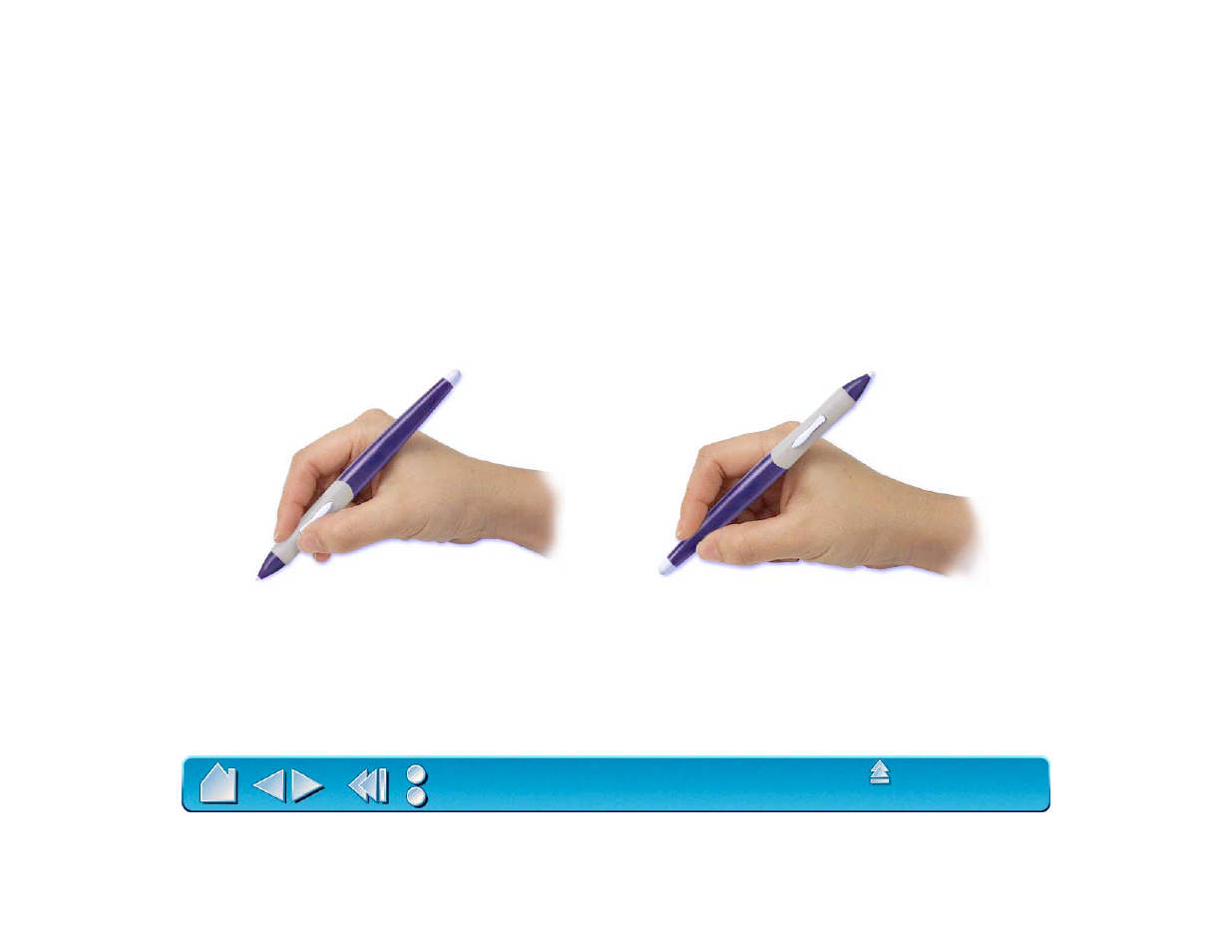 Using the pen, Holding the pen, Intuos2 grip pen | Wacom Intuos2 XD-0608-R User Manual | Page 25 / 165