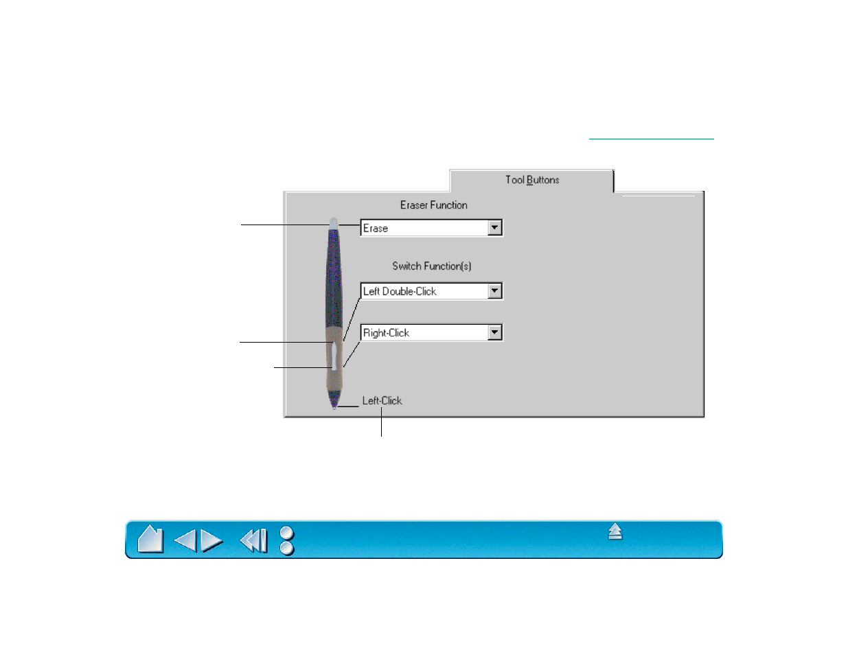 Customizing tool buttons | Wacom Intuos2 XD-0608-R User Manual | Page 57 / 165