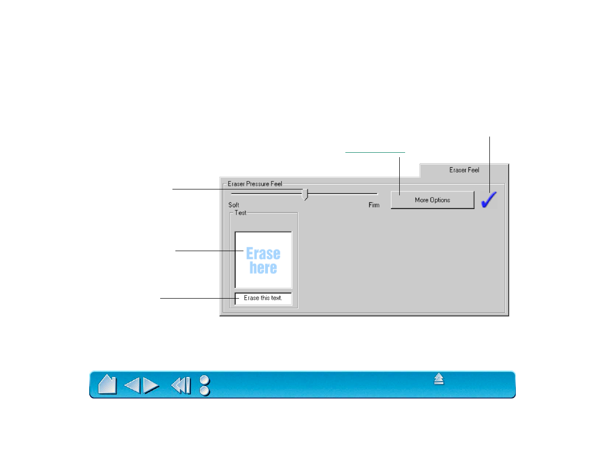 Adjusting eraser feel | Wacom Intuos2 XD-0608-R User Manual | Page 64 / 165