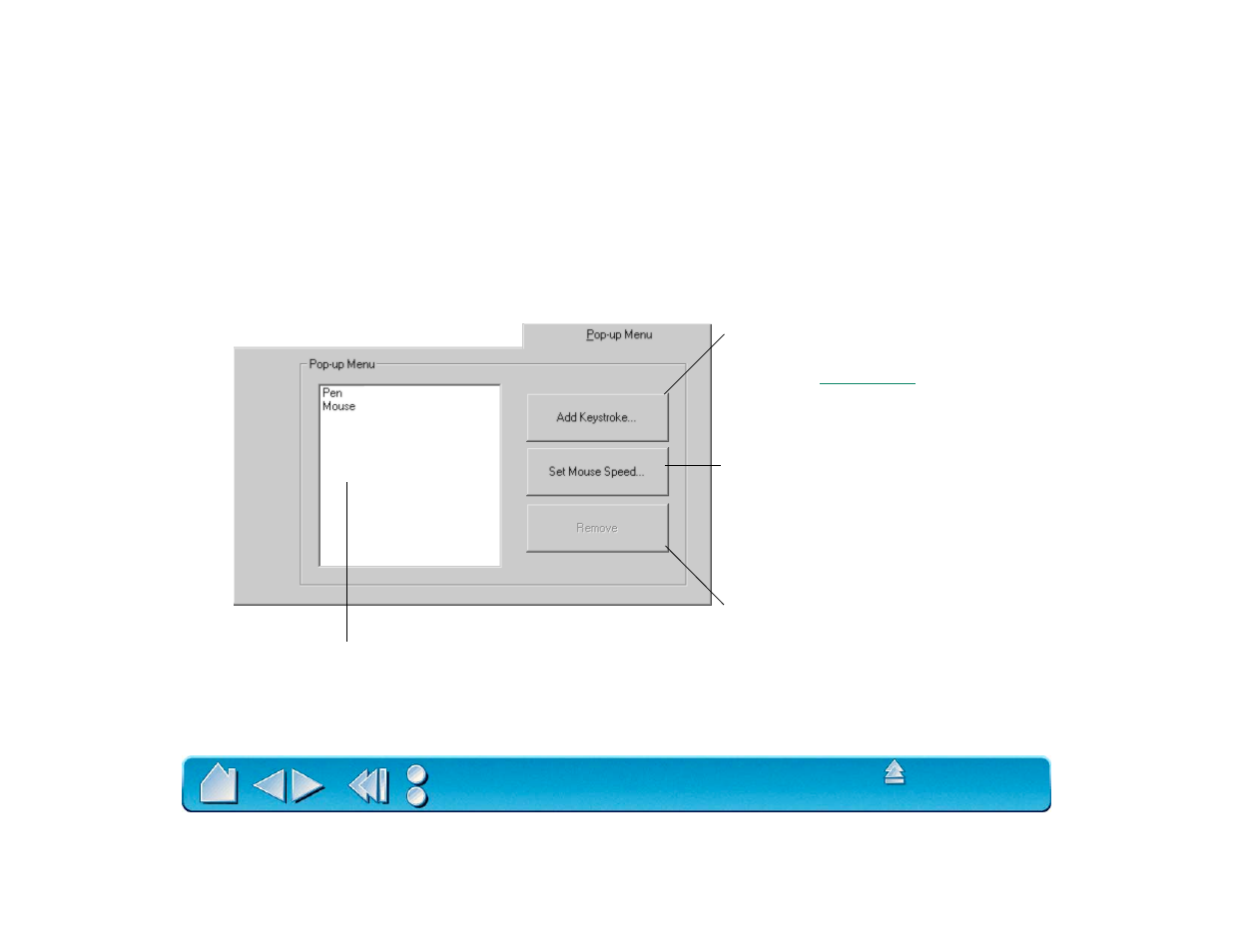 Customizing the pop-up menu, Customizing the pop, Up menu | Wacom Intuos2 XD-0608-R User Manual | Page 81 / 165