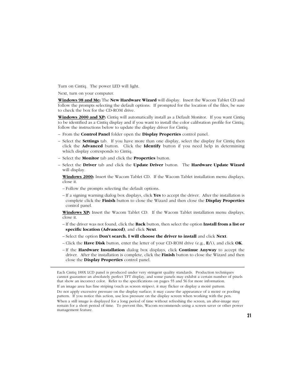 Wacom Cintiq 18SX User Manual | Page 23 / 62