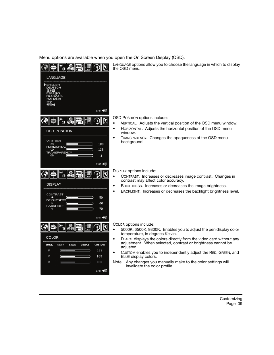 Wacom 21UX User Manual | Page 41 / 92