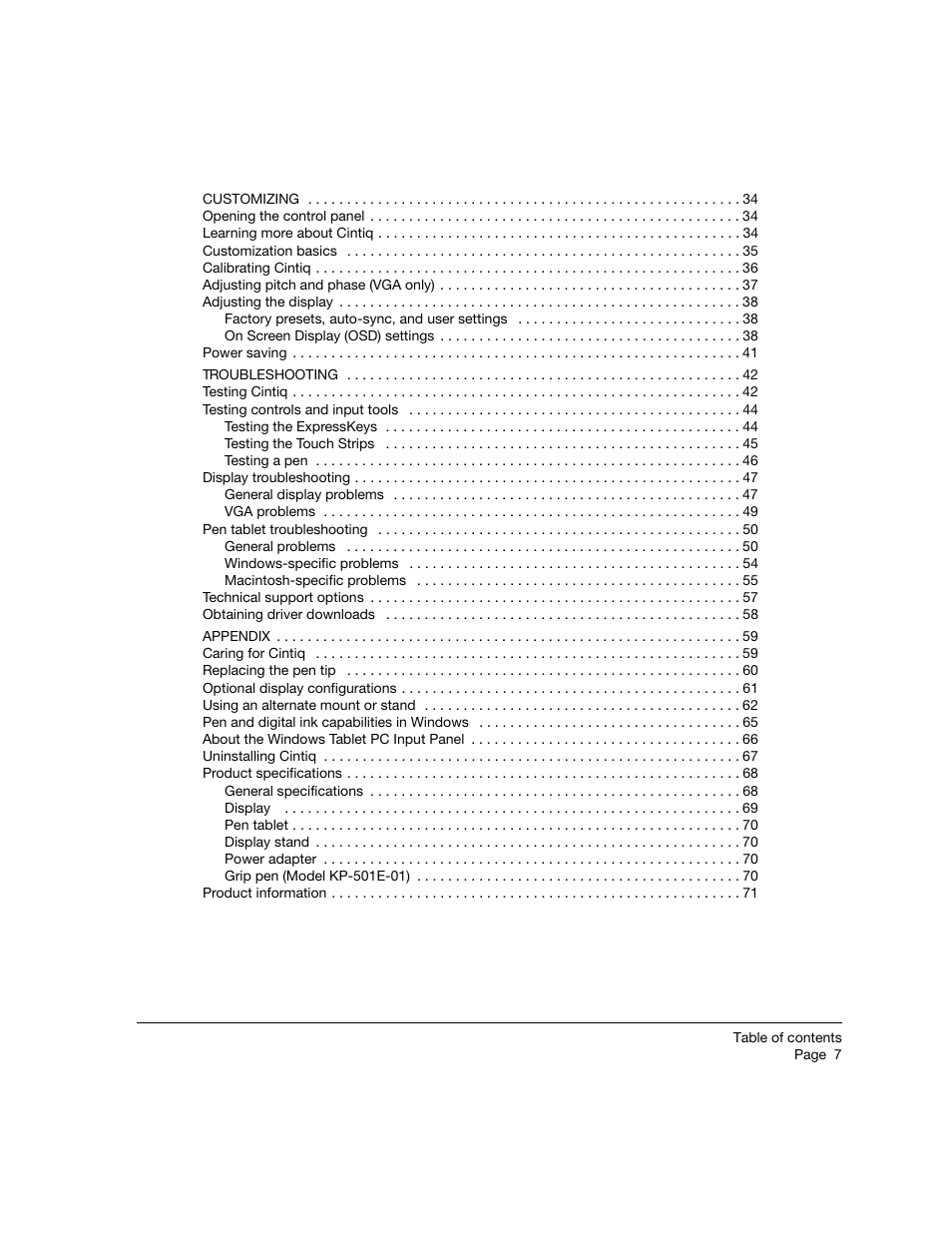 Wacom 21UX User Manual | Page 9 / 92