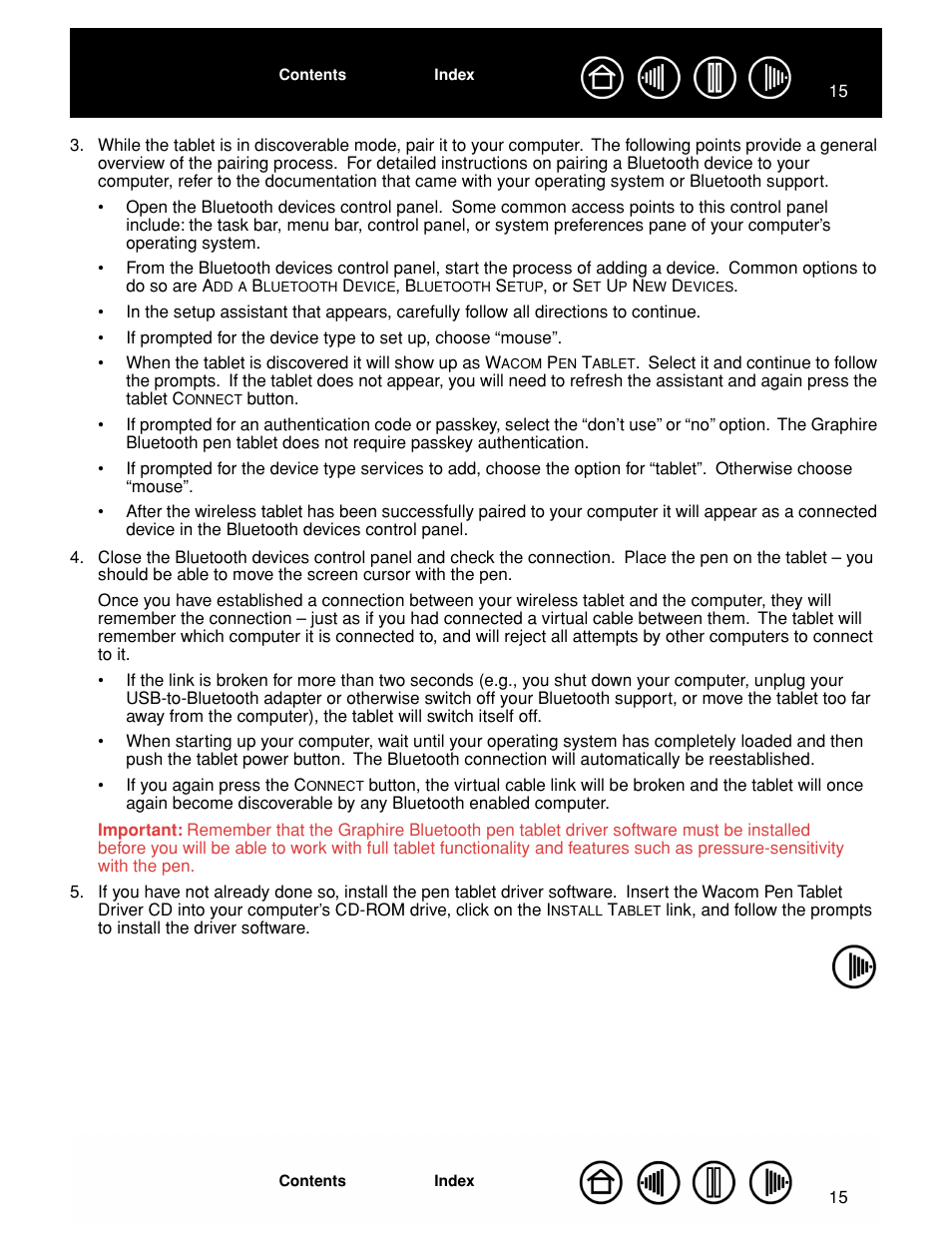 Wacom GRAPHIRE CTE-630BT User Manual | Page 15 / 74