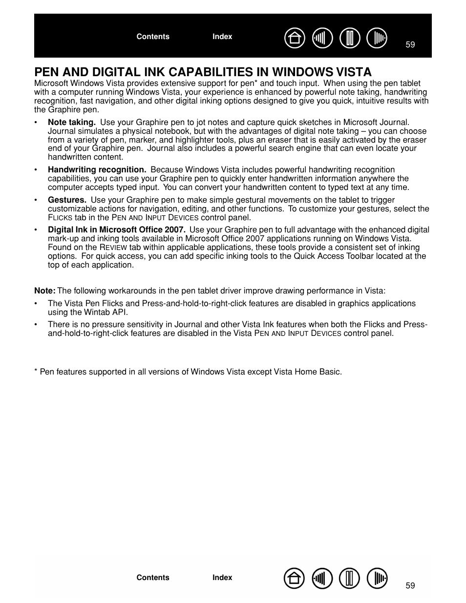 Pen and digital ink capabilities in windows vista, Digital inking, The digital ink tools in microsoft | Etches made with digital ink | Wacom GRAPHIRE CTE-630BT User Manual | Page 59 / 74