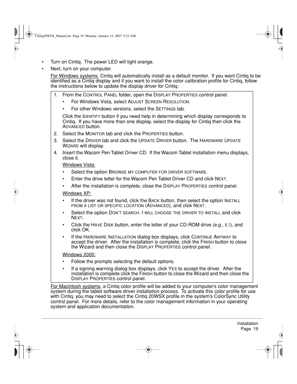 Wacom Cintiq DTZ-2000W User Manual | Page 21 / 72