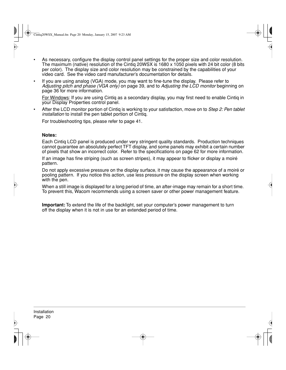 Wacom Cintiq DTZ-2000W User Manual | Page 22 / 72