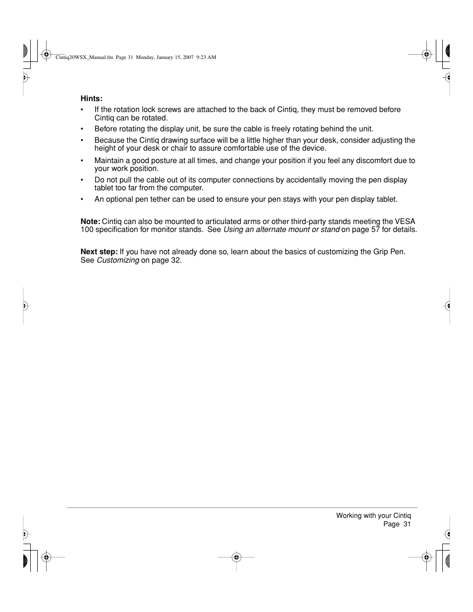 Wacom Cintiq DTZ-2000W User Manual | Page 33 / 72