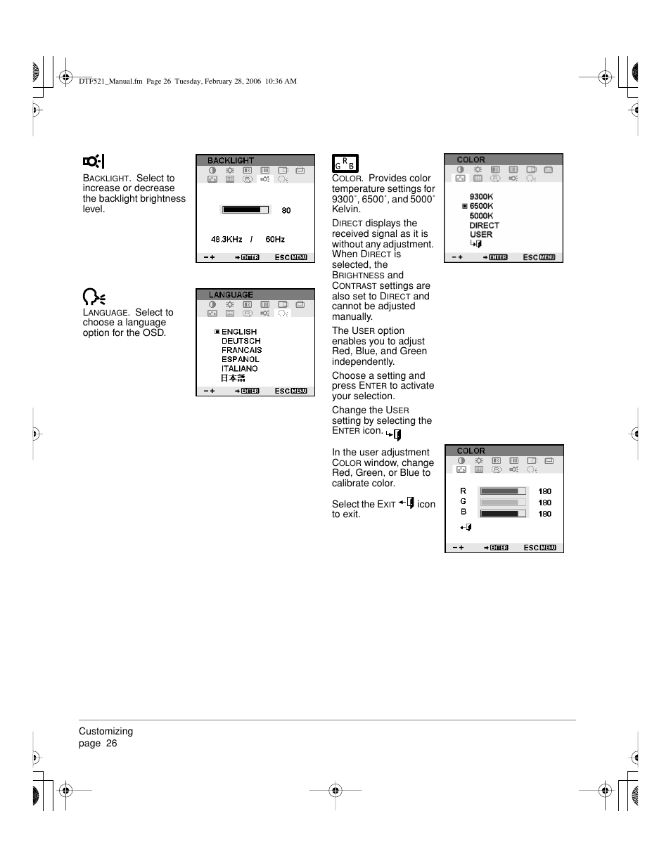 Wacom PEN DISPLAY PL-521 User Manual | Page 28 / 52