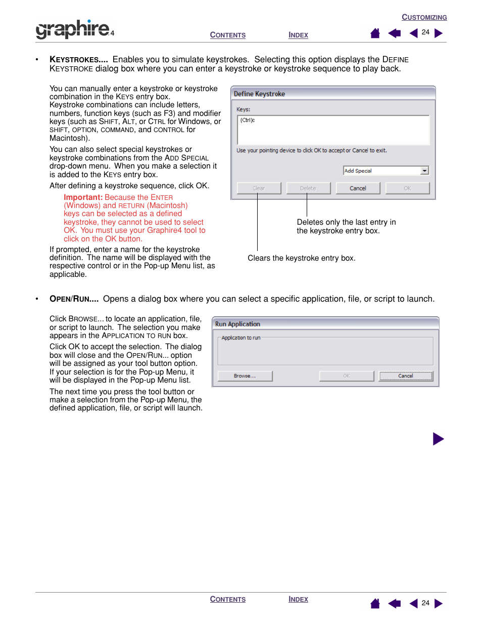 Eystrokes | Wacom GRAPHIRE 4 User Manual | Page 24 / 58