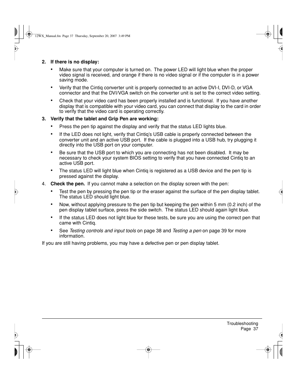 Wacom Cintiq DTZ-1200W User Manual | Page 39 / 68