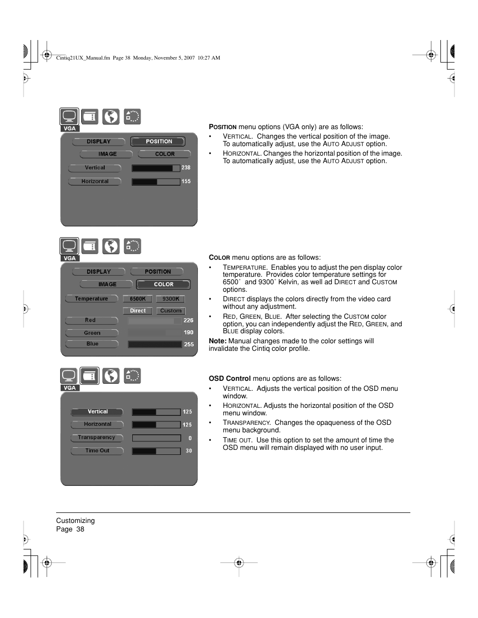 Wacom DTZ-2100D User Manual | Page 40 / 76