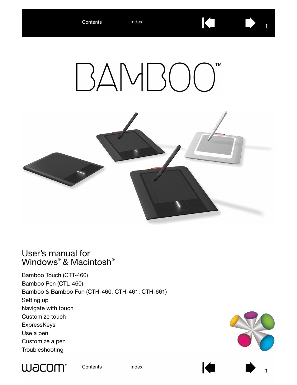 Wacom BAMBOO CTL-460 User Manual | 90 pages