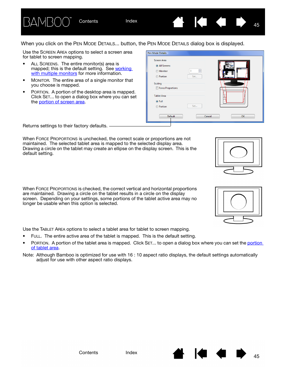 Tablet mapping | Wacom BAMBOO CTL-460 User Manual | Page 45 / 90