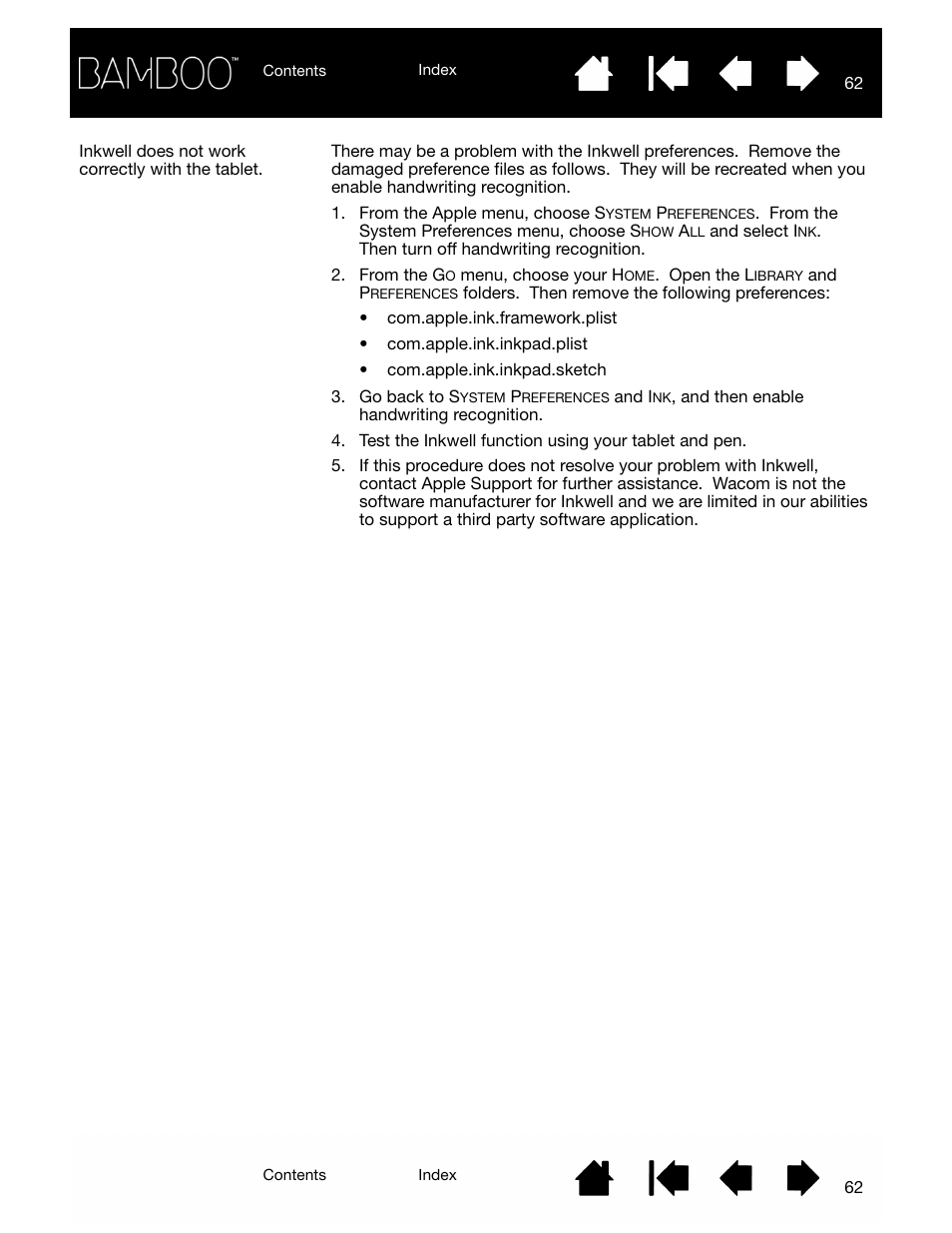 Wacom BAMBOO CTL-460 User Manual | Page 62 / 90