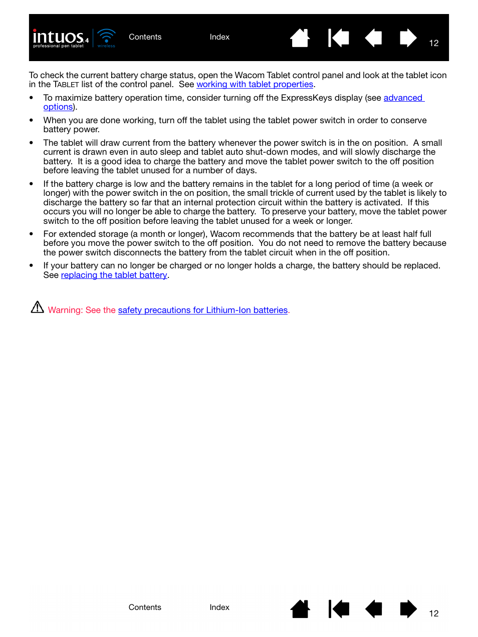 Wacom INTUOS4 WIRELESS PTK-540WL User Manual | Page 12 / 116