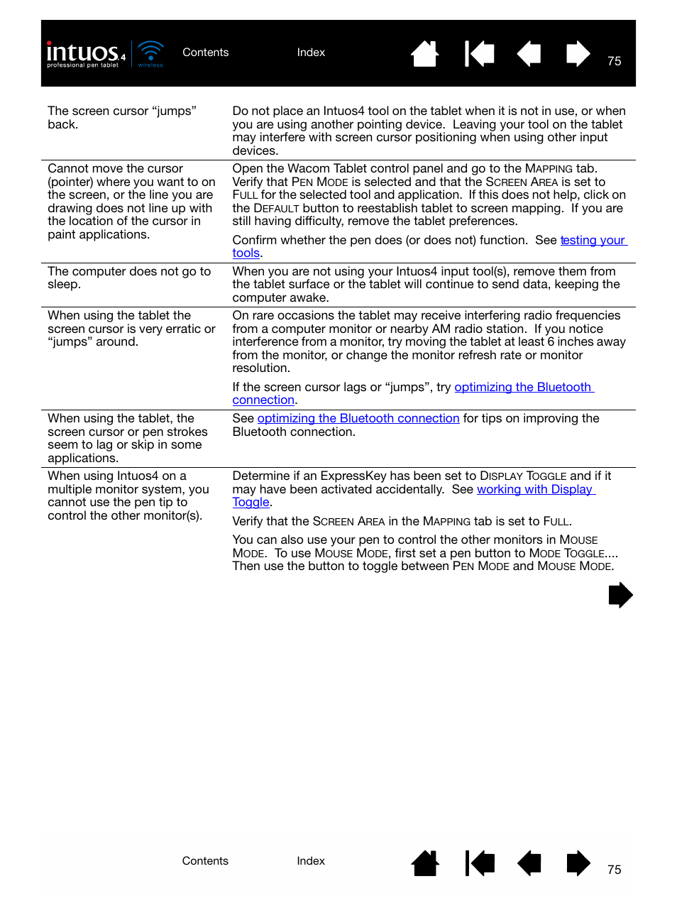 Wacom INTUOS4 WIRELESS PTK-540WL User Manual | Page 75 / 116