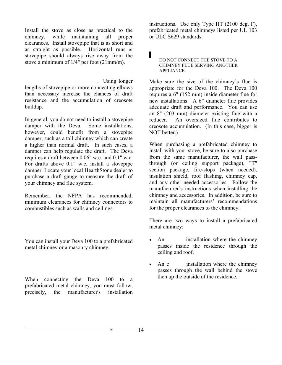 Weiman Products Deva 100 User Manual | Page 14 / 31