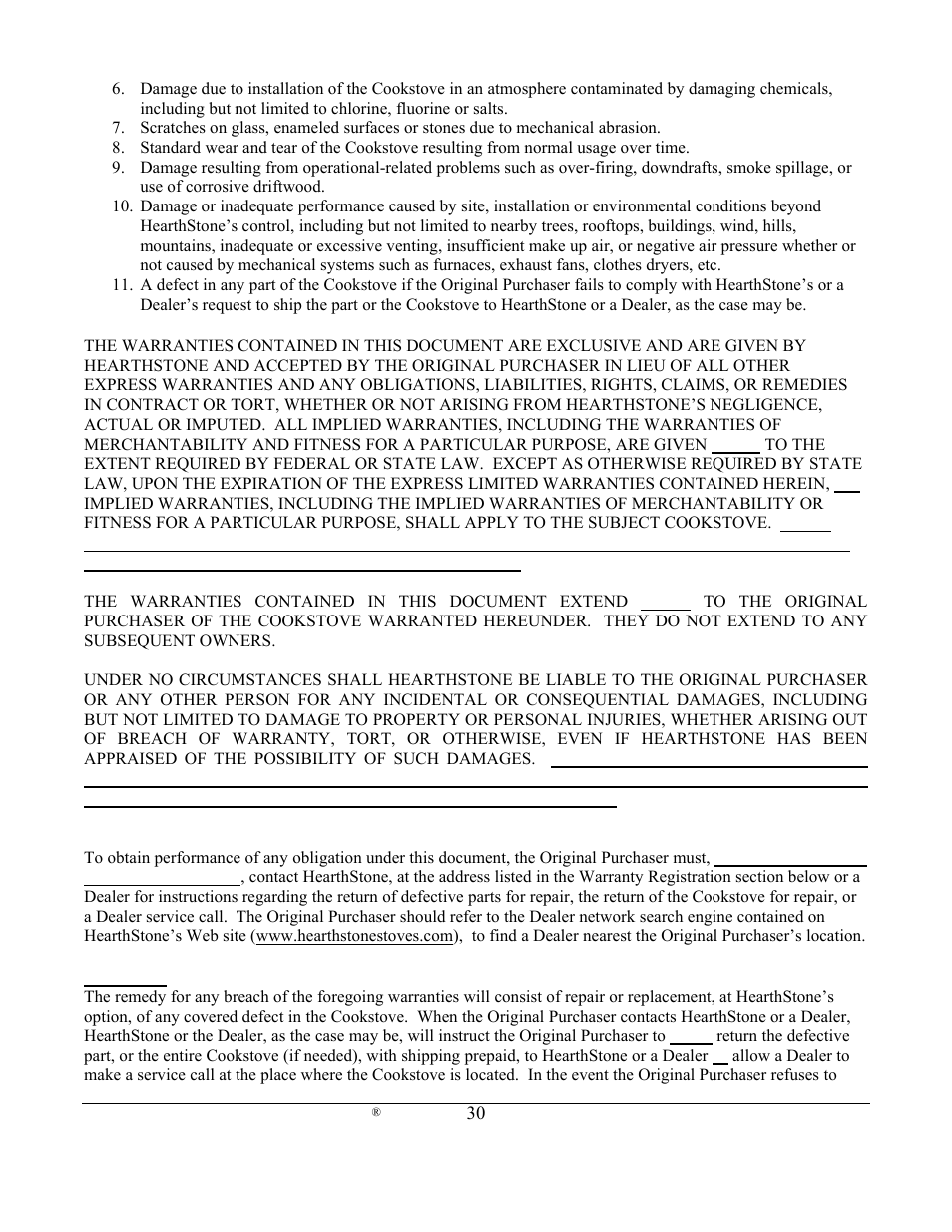 Weiman Products Deva 100 User Manual | Page 30 / 31