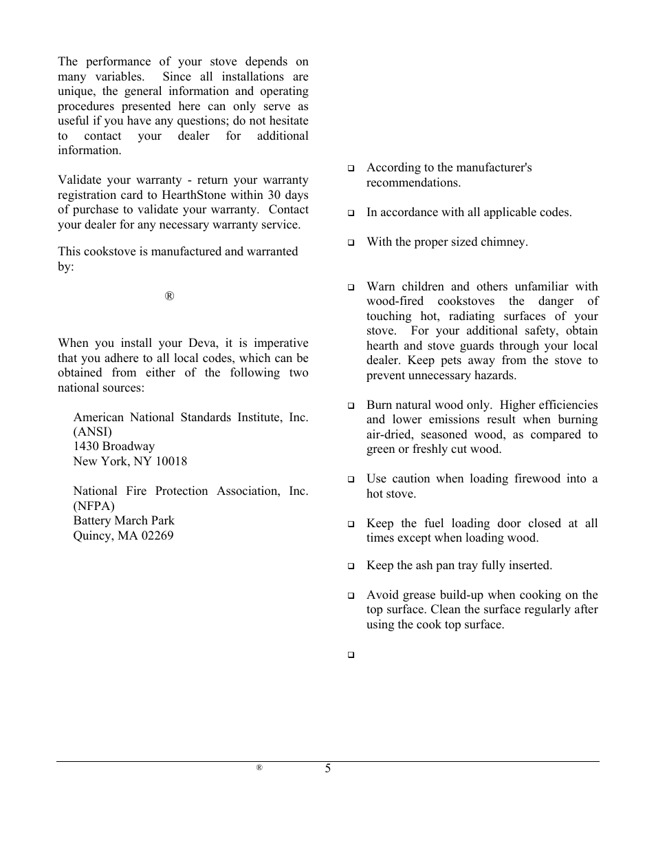 Weiman Products Deva 100 User Manual | Page 5 / 31