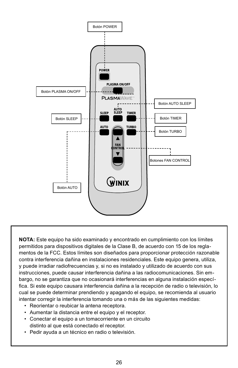 Winix PLASMAWAVE WAC-9000 User Manual | Page 27 / 32