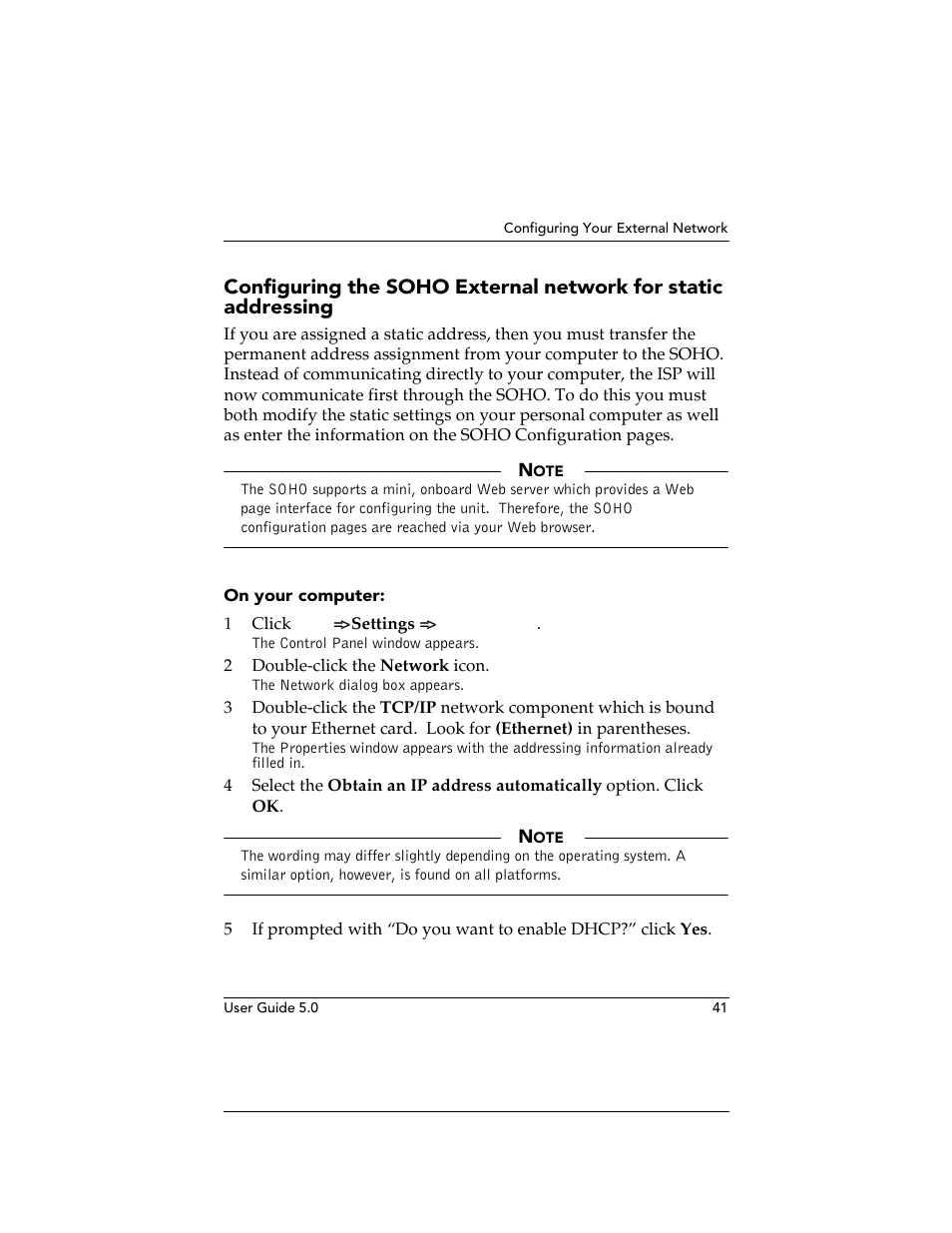 On your computer | WatchGuard Technologies SOHO User Manual | Page 41 / 118