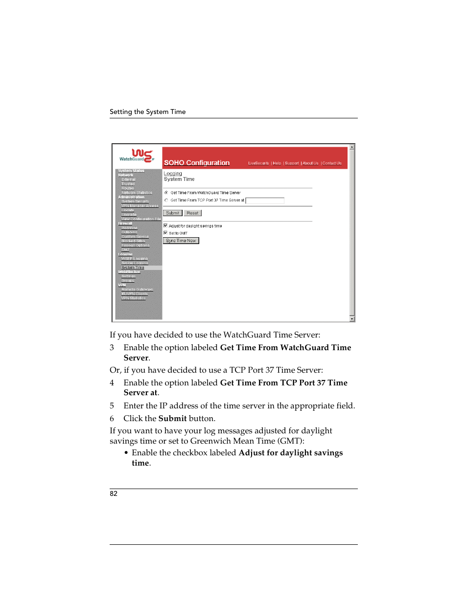 WatchGuard Technologies SOHO User Manual | Page 82 / 118