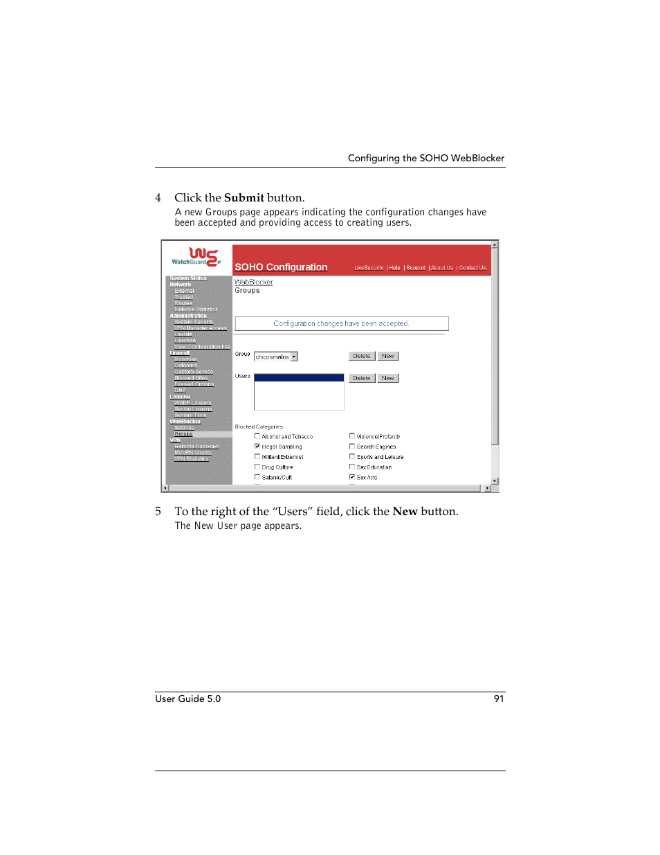 WatchGuard Technologies SOHO User Manual | Page 91 / 118