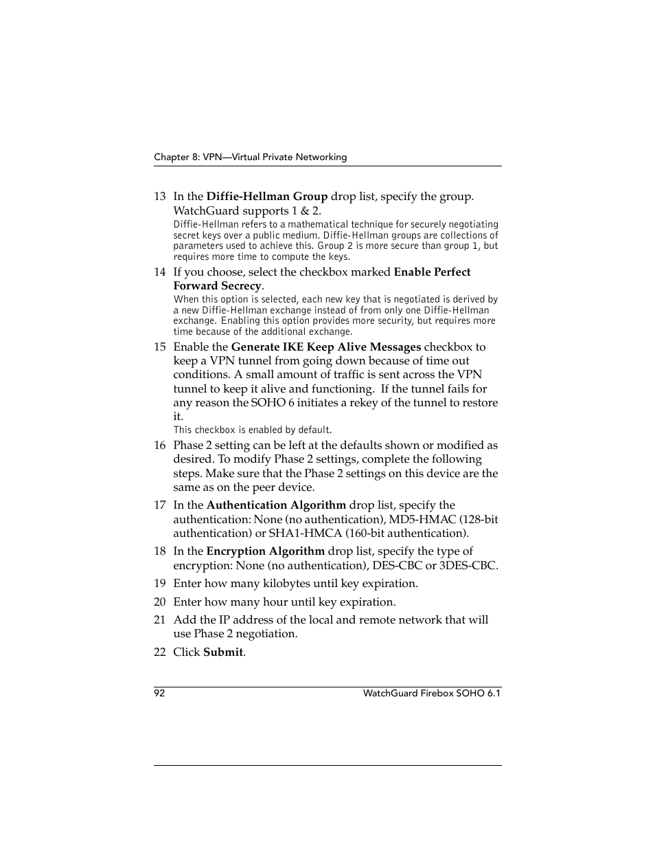 WatchGuard Technologies WatchGuard Firebox SOHO 6 User Manual | Page 110 / 140