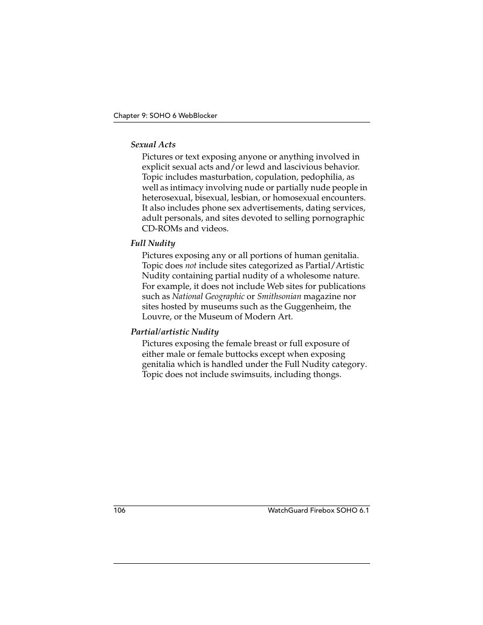 WatchGuard Technologies WatchGuard Firebox SOHO 6 User Manual | Page 124 / 140
