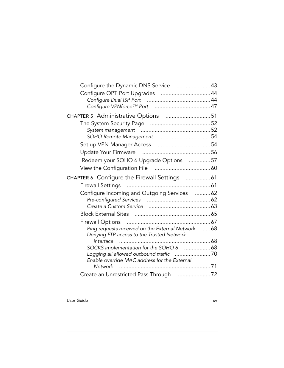 WatchGuard Technologies WatchGuard Firebox SOHO 6 User Manual | Page 15 / 140