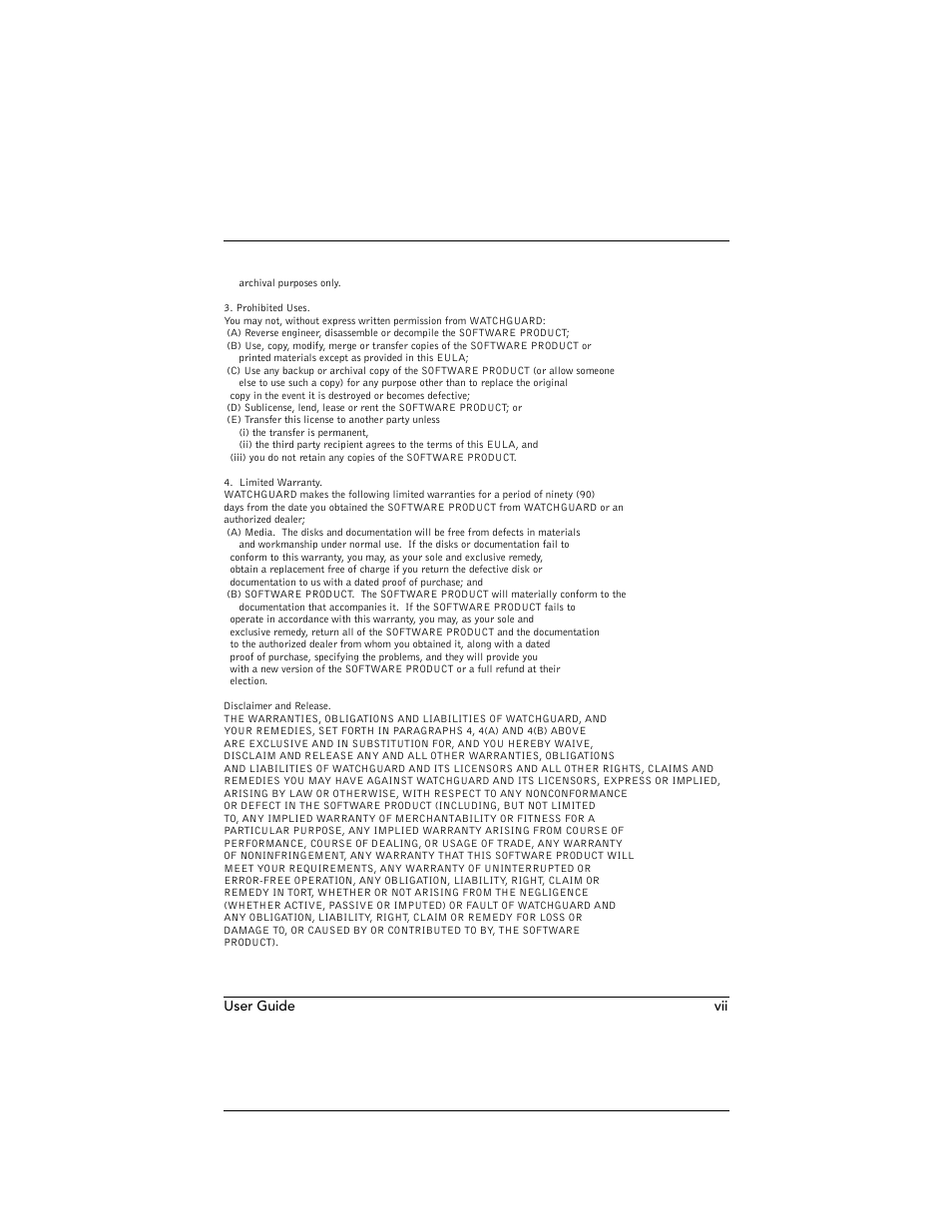 User guide vii | WatchGuard Technologies WatchGuard Firebox SOHO 6 User Manual | Page 7 / 140