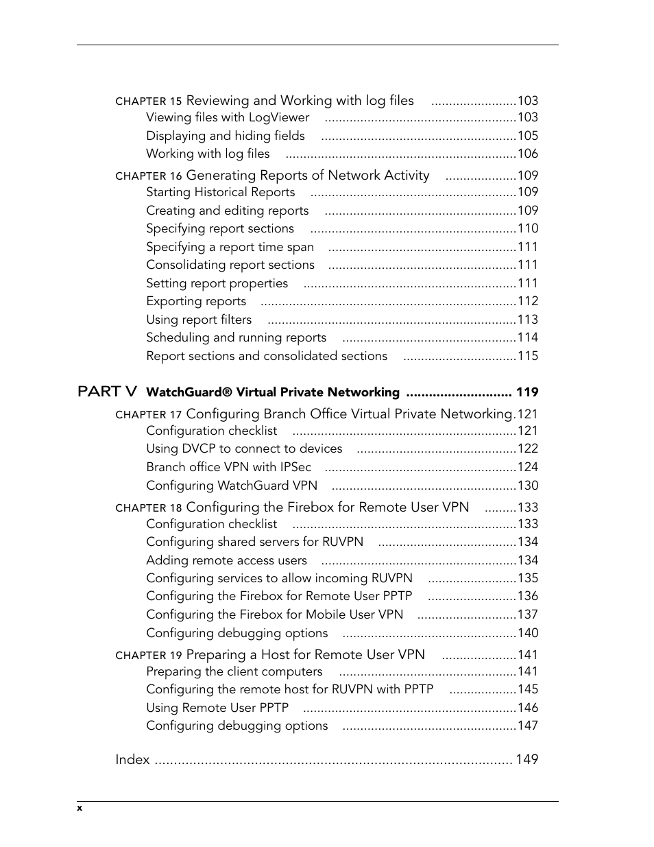 WatchGuard Technologies FireboxTM System 4.6 User Manual | Page 10 / 170