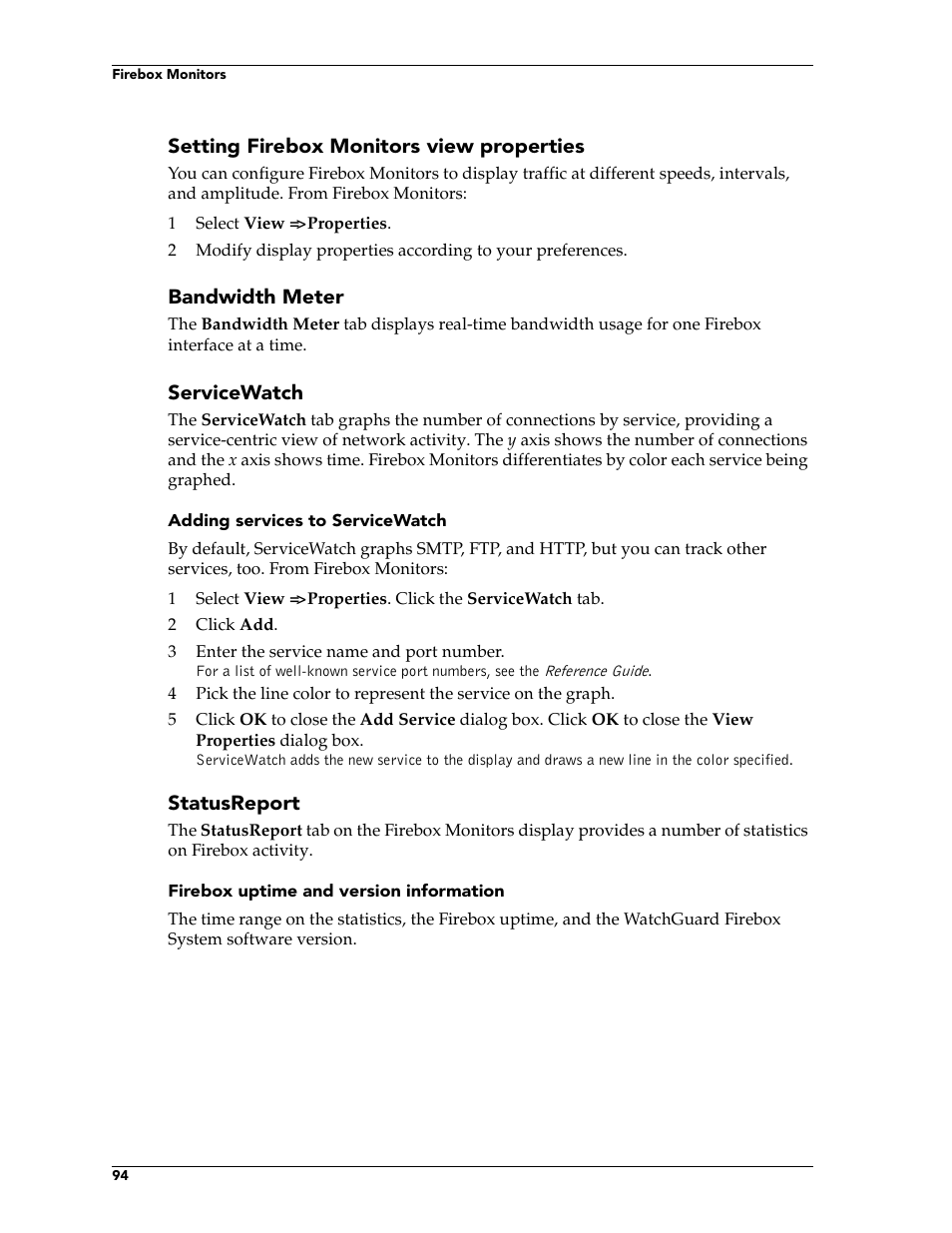 WatchGuard Technologies FireboxTM System 4.6 User Manual | Page 104 / 170