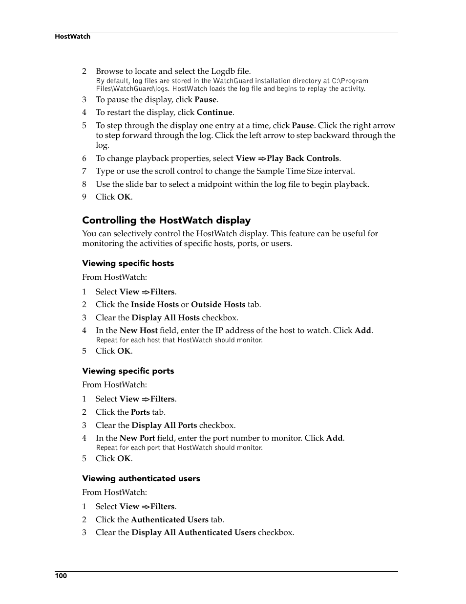 WatchGuard Technologies FireboxTM System 4.6 User Manual | Page 110 / 170