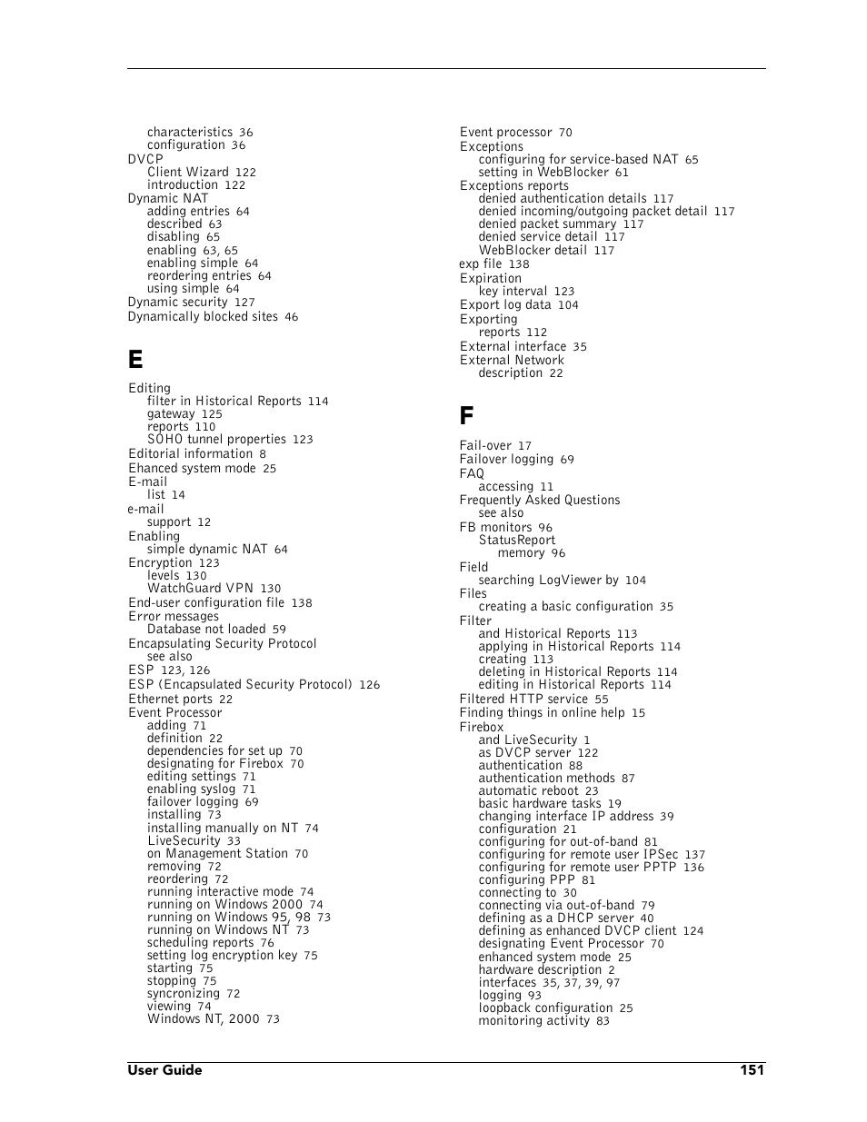 WatchGuard Technologies FireboxTM System 4.6 User Manual | Page 161 / 170