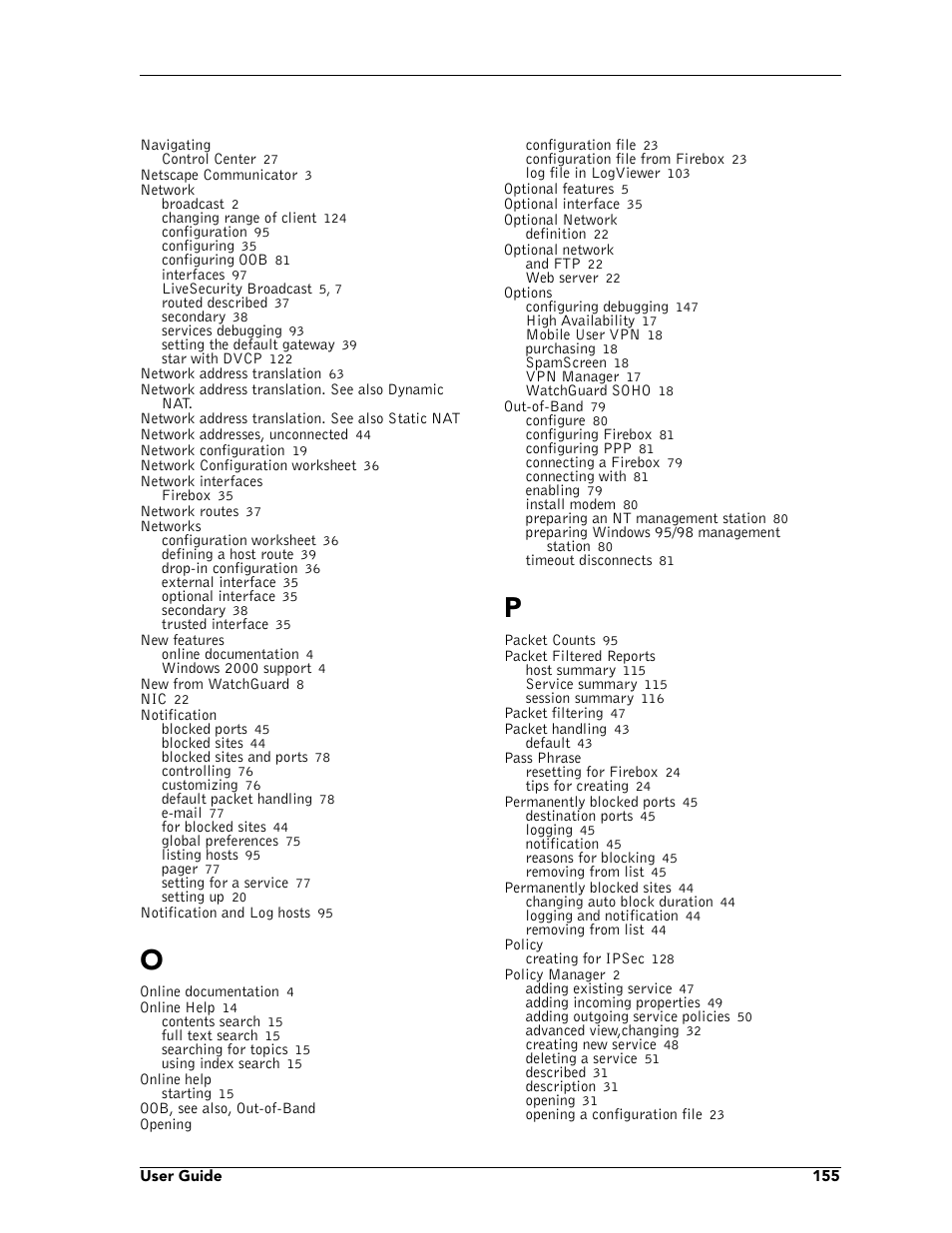 WatchGuard Technologies FireboxTM System 4.6 User Manual | Page 165 / 170