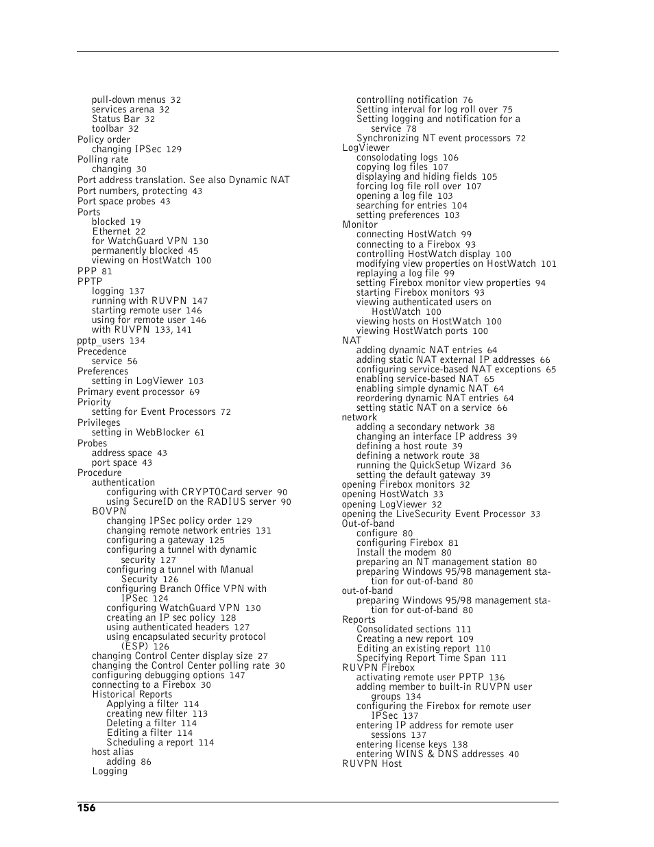 WatchGuard Technologies FireboxTM System 4.6 User Manual | Page 166 / 170